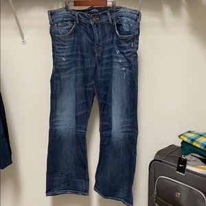 MENS SILVER jeans, co.